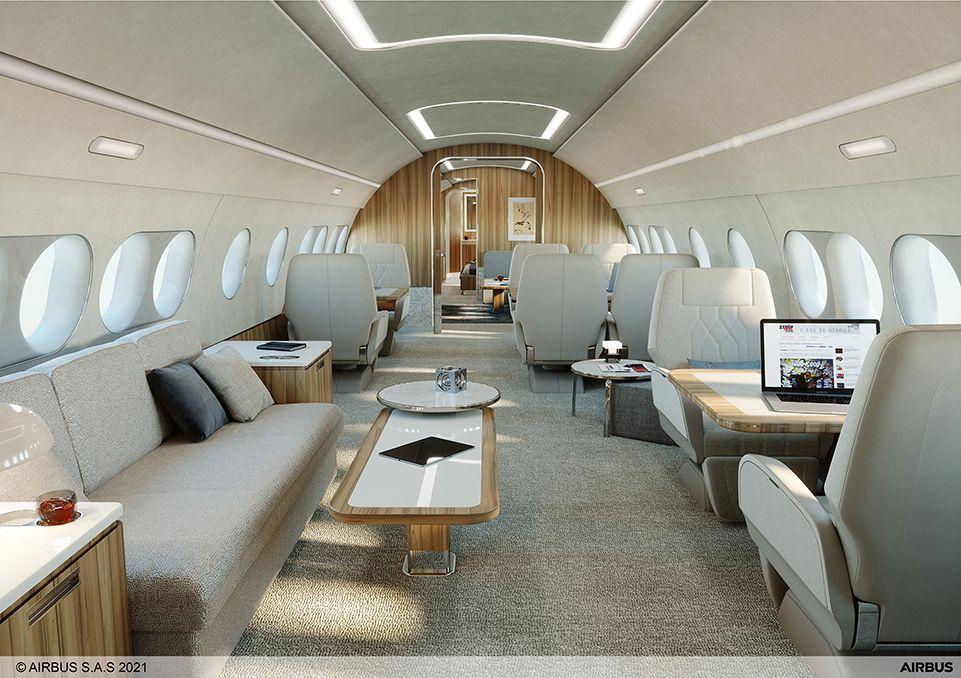 ACJ220 private jets Interior